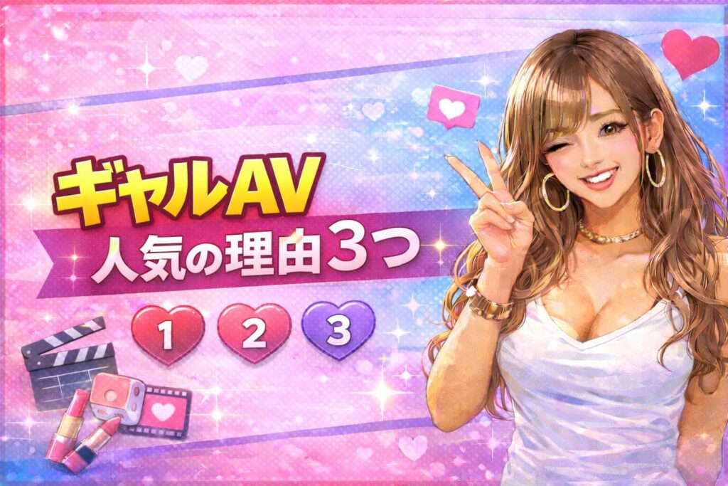 ギャルAVの魅力はここ|人気の理由3つ
